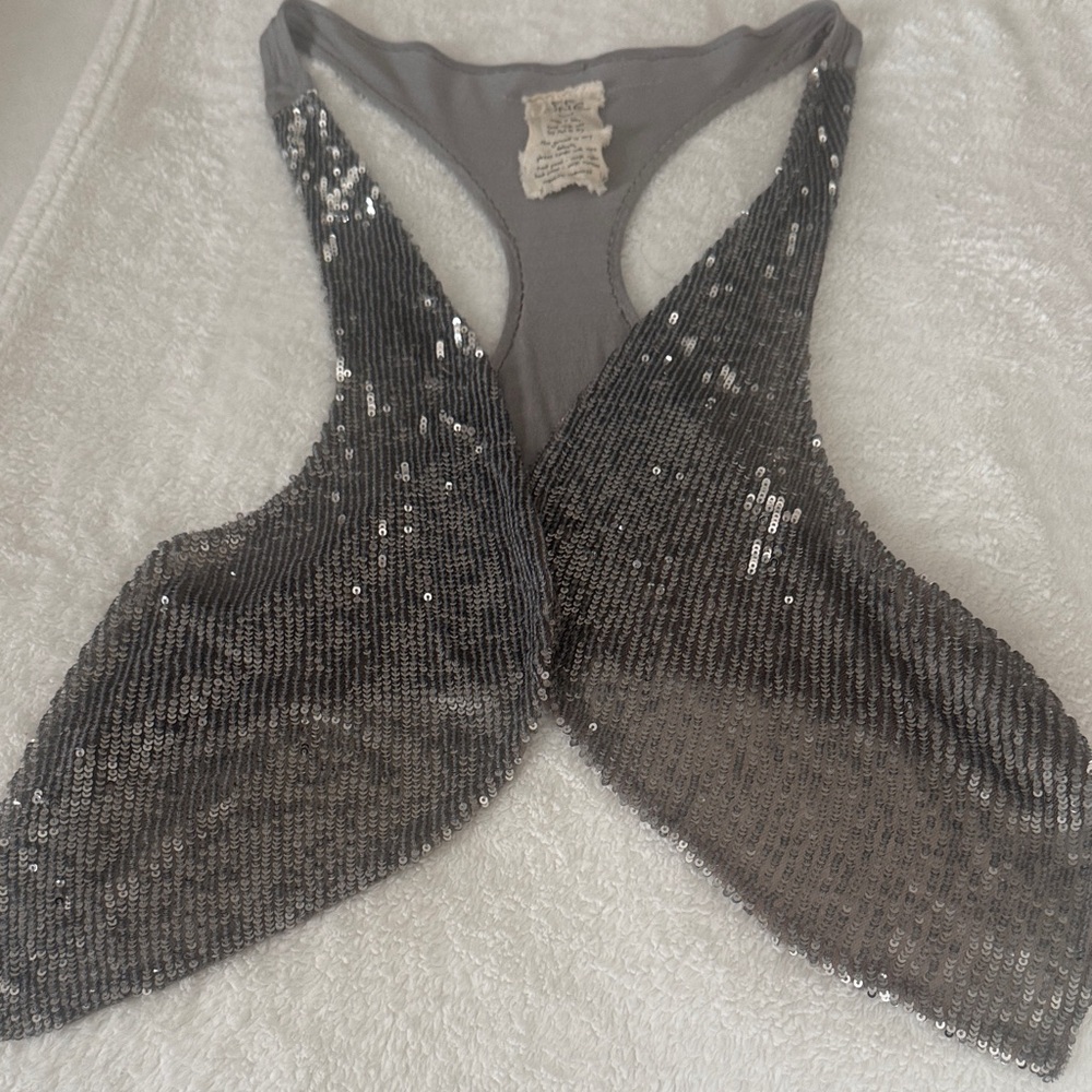 Free People Sequined Vest